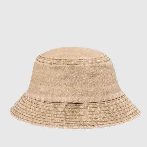 Gorro tipo bob de algodón efecto lavado color arena [0]