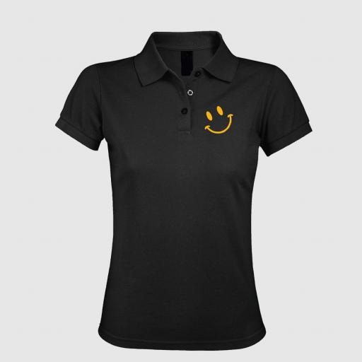 Polo Mujer  "Empujando Sonrisas" color gris oscuro