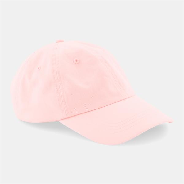 Gorra clásica "Inicial relieve" color pastel rosa