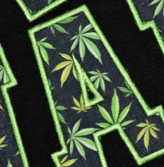 Bob Marley (sudadera negra borde verde)