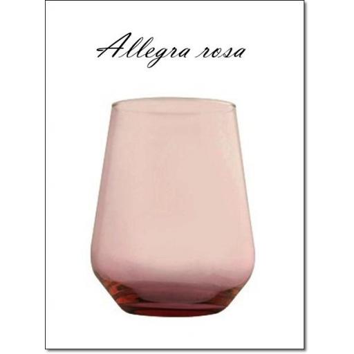 Vaso Allegra 42 cl rosa