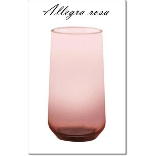 Vaso Allegra 47 cl rosa