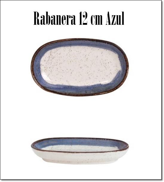Rabanera Oval Candem Azul Orgánico 12cm 
