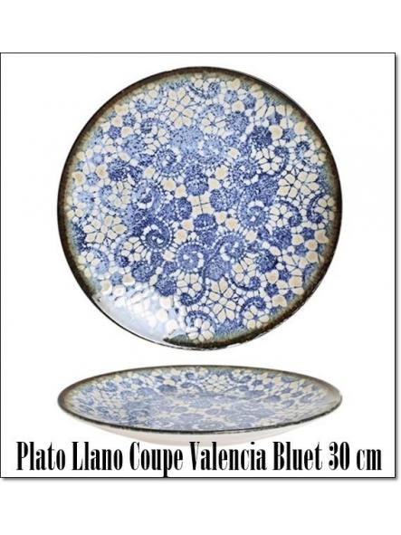 Plato Llano Coupe Valencia Bluet 30 cm