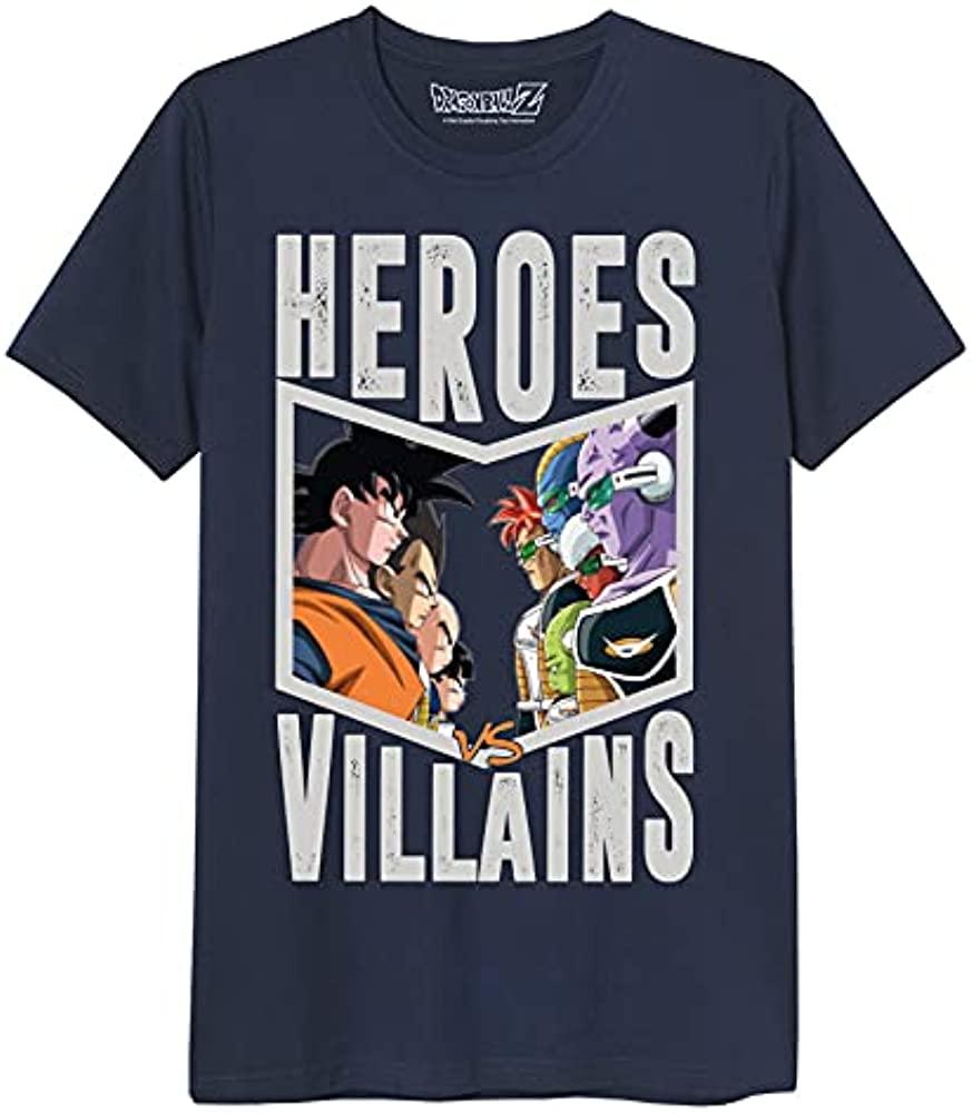 Camiseta Dragonballz Héroes vs Villanos