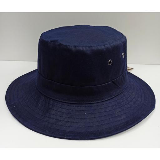 Sombrero encerado azul [0]