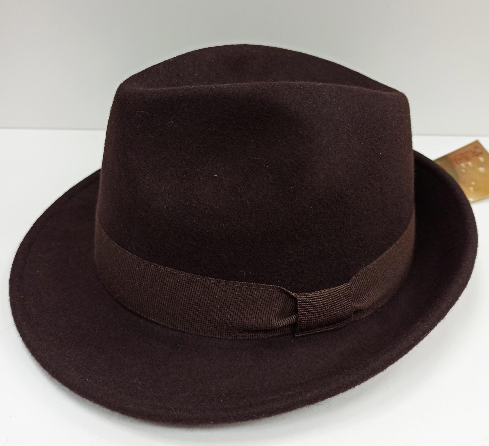 Sombrero Trilby marrón