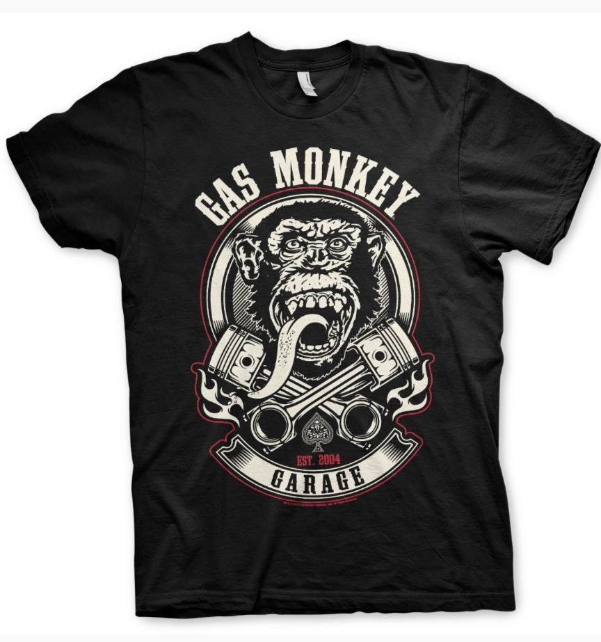 Gas Monkey Garage Licenciado Oficialmente Blanco Logo Baseball Sudaderas con Capucha