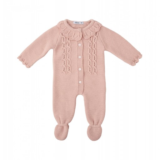 Pelele bebé niña Babidu modelo Aurora – Con capota a juego