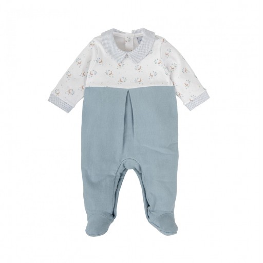Pelele bebé Babidu modelo Pradera – Apertura trasera