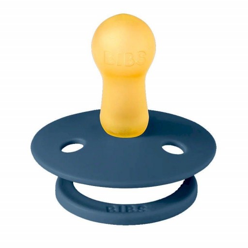 2 Chupetes BIBS Colour Round Dusty Blue/Steel Blue - BIBS [2]