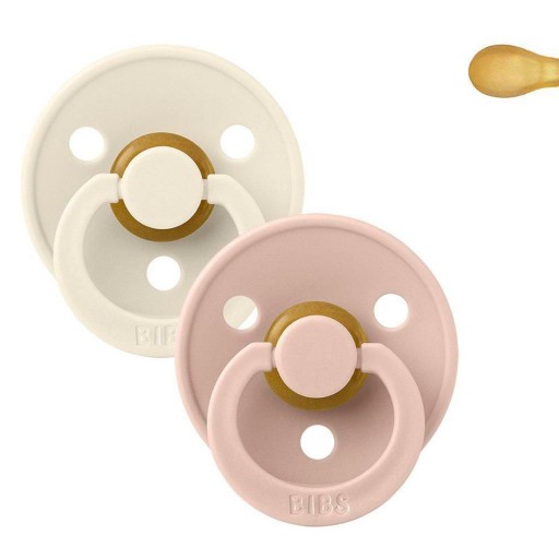 2 Chupetes BIBS Colour Simétrica Ivory/Blush - BIBS [0]