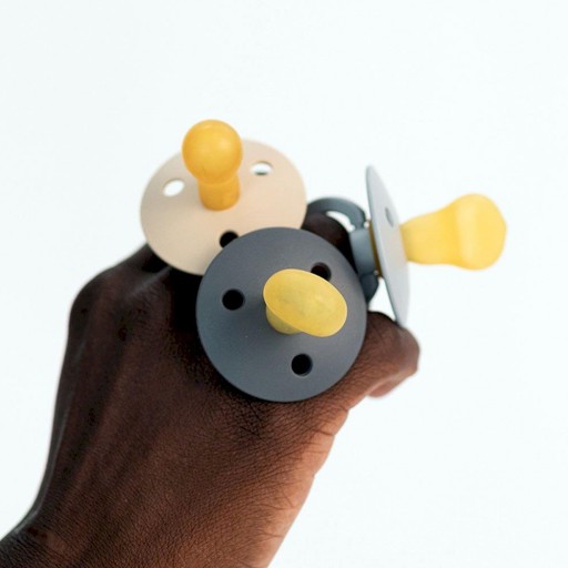 2 Chupetes BIBS Colour Simétrica Ivory/Blush - BIBS [4]