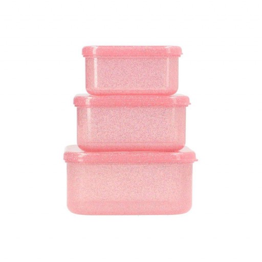 3 Cajas Almuerzo Glitter Gloss Tutete [0]