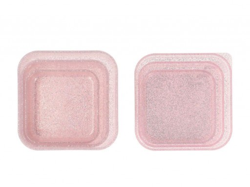 3 Cajas Almuerzo Glitter Pink Tutete [1]