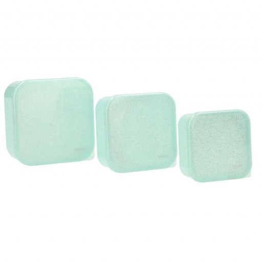 3 Cajas Almuerzo Glitter Turquoise Tutete [2]