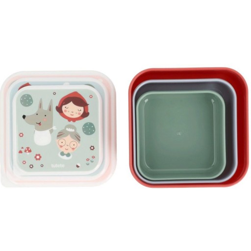 3 Cajas Almuerzo Little Red - Tutete [1]