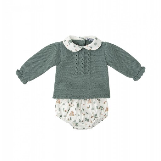 Conjunto de ranita y capota para bebé niño Fiordo