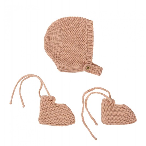 Conjunto de punto para bebé Babidu Mod. Mistral color maquillaje [2]