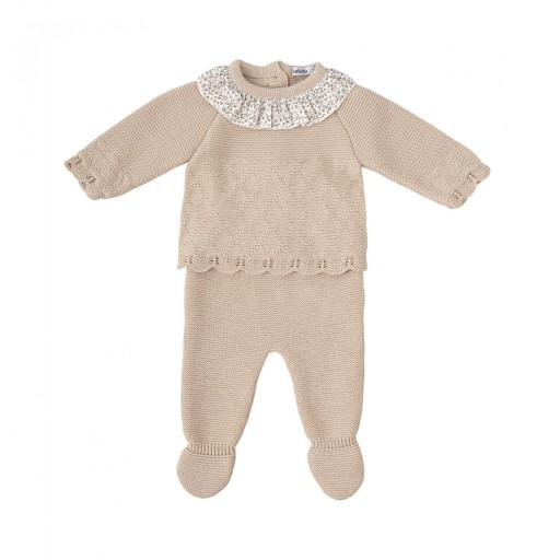 Conjunto de punto bebé niña modelo Escarcha