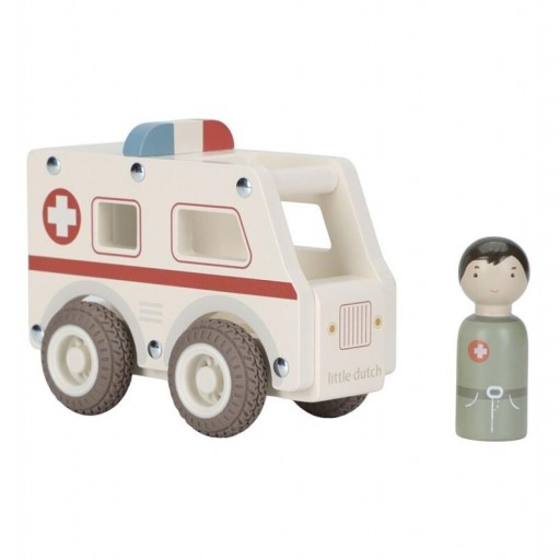 Ambulancia de Madera Little Dutch FSC [0]