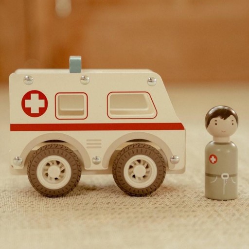 Ambulancia de Madera Little Dutch FSC [3]