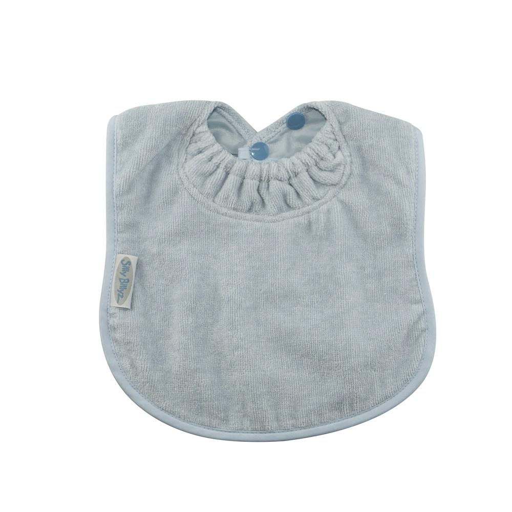 Babero Silly Billyz 100% Algodón - Repelente al Agua , color azul pastel