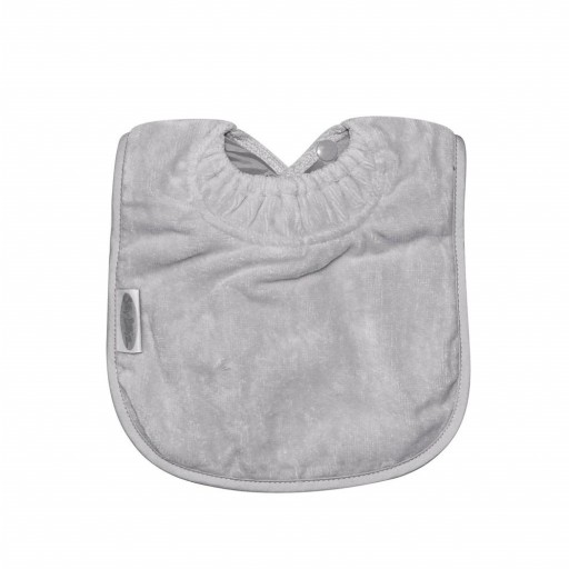 Babero Silly Billyz 100% Algodón - Repelente al Agua , color gris