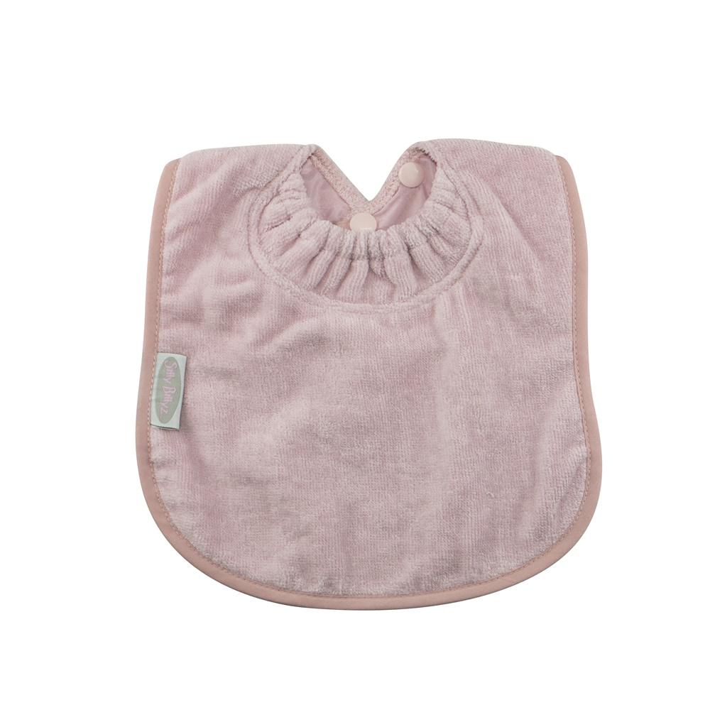 Babero Silly Billyz 100% Algodón - Repelente al Agua , color rosa pastel