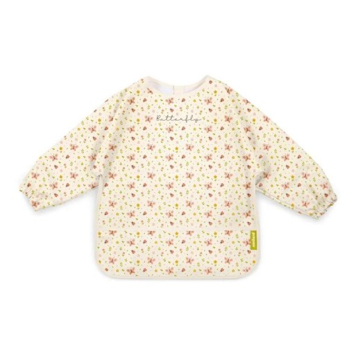 Biby Butterfly de Miniland – Babero infantil de manga larga impermeable