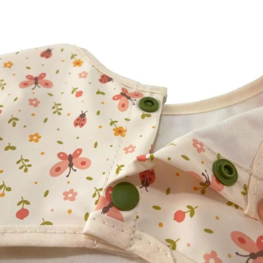 Biby Butterfly de Miniland – Babero infantil de manga larga impermeable [1]