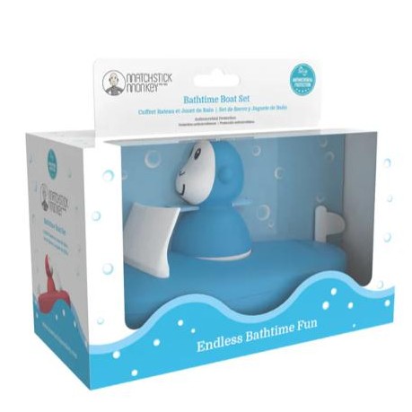 Set de Baño Matchstick Monkey "Barquito" – Color Azul [2]