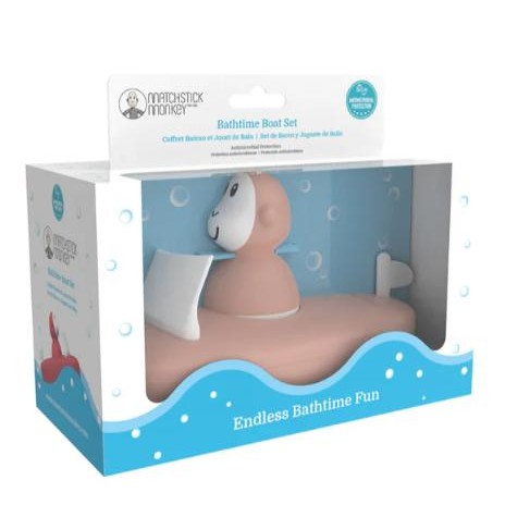 Set de Baño Matchstick Monkey "Barquito" – Color Rosa [1]