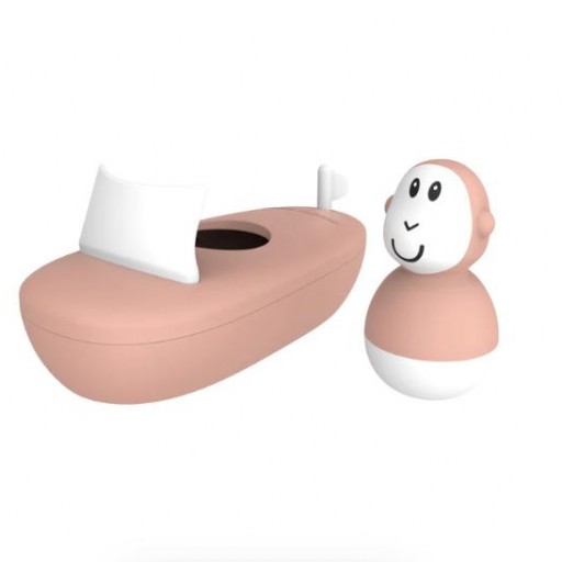 Set de Baño Matchstick Monkey "Barquito" – Color Rosa [2]