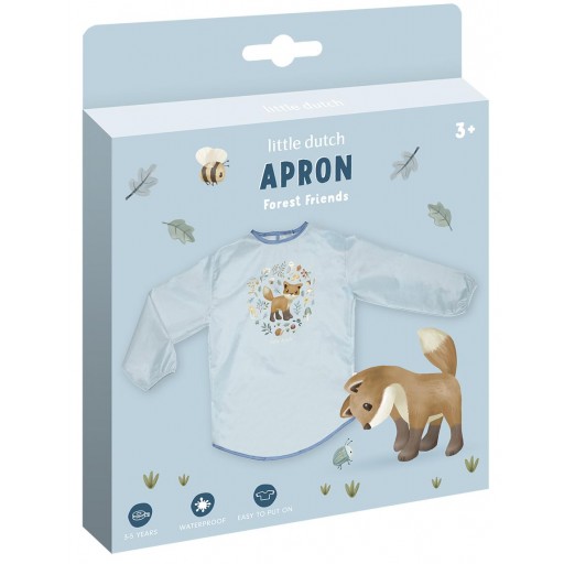 ​Bata de arte infantil azul Forest Friends - Little Dutch [1]