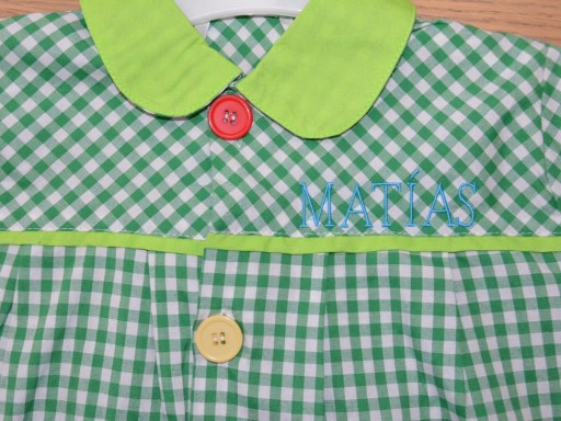 Bata escolar color verde mod. Pio Pio [2]