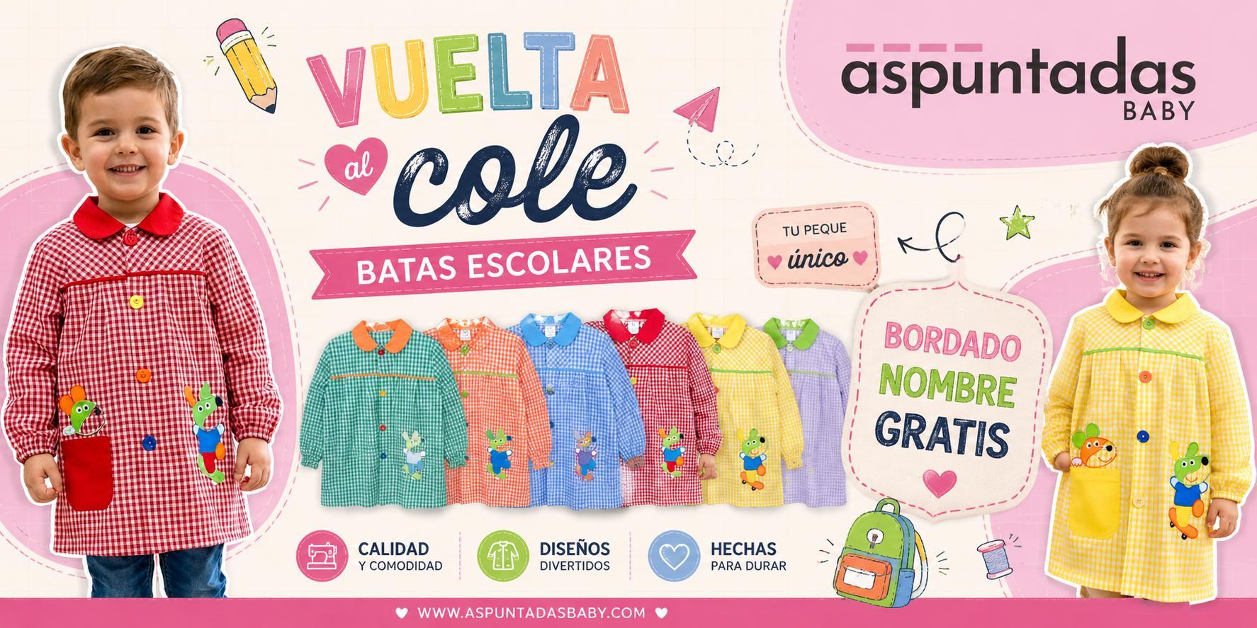 COLE Y GUARDERÍA BATAS ESCOLARES & ACCESORIOS