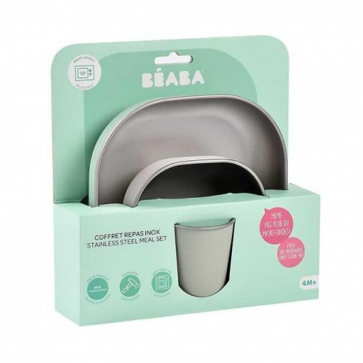 Set de Vajilla de Acero Inoxidable Verde Salvia [1]