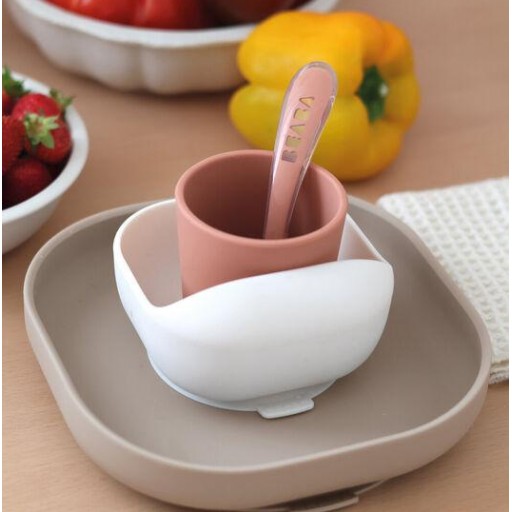 Set de Vajilla de Silicona Béaba Terracotta/Gazelle [2]