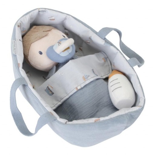 ​Muñeco Bebé Jim con Canastilla – Little Dutch