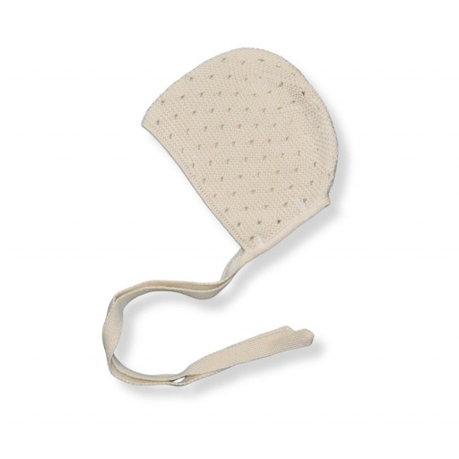 Capota de punto calado bebé algodón orgánico – Paloma de la O