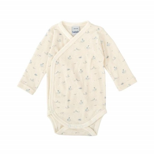 ​Body bebé algodón manga larga cruzado estampado patos [0]