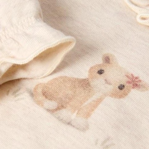 Body Manga Larga Safari Friends Vainilla - Little Dutch [1]