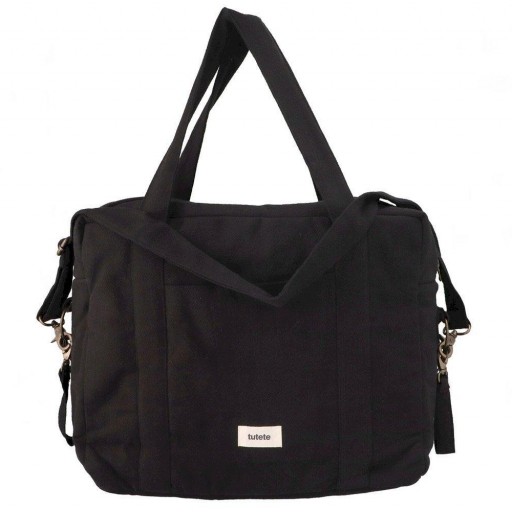 Bolso Carro Bebé Cotton Negro Personalizable Tutete