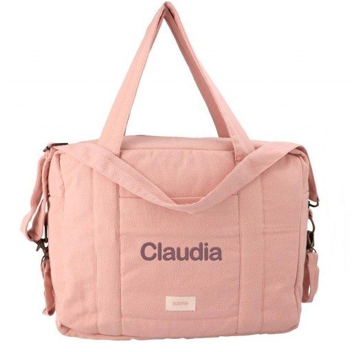 Bolso Carro Bebé Cotton Rosa Personalizable Tutete [4]