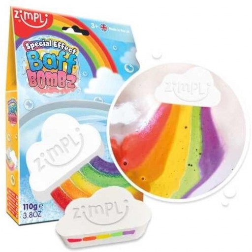 ​Bomba de Baño Rainbow con Efecto Arcoíris – Zimpli Kids (110 g)