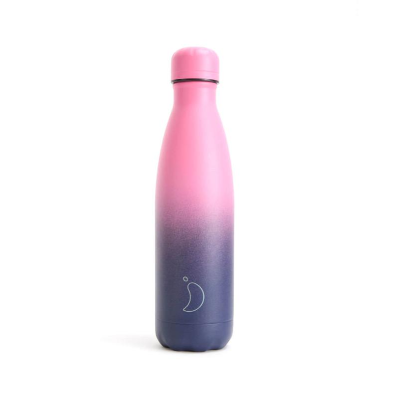 Botella Chilly´s Inox mod. Gradient Pink Navy 500 ml.