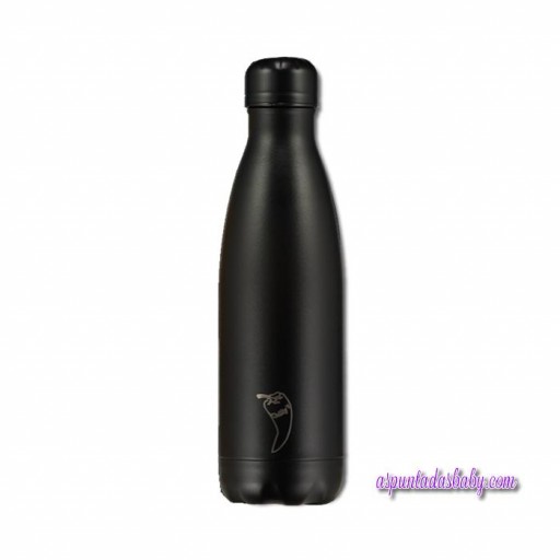 Botella Chilly´s Inox Negro Total 500 mL. [0]