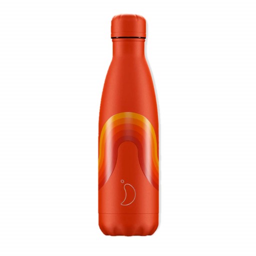 Botella Chilly´s Inox mod. Retro color naranja 500 ml. 