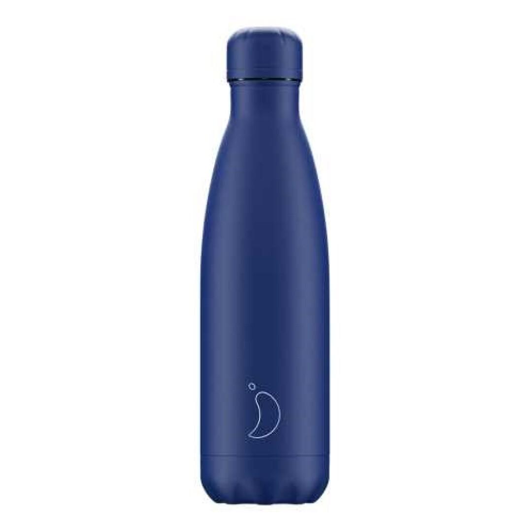 Botella Chilly´s Inox mod. Mate Azul Total - 500 ml. 